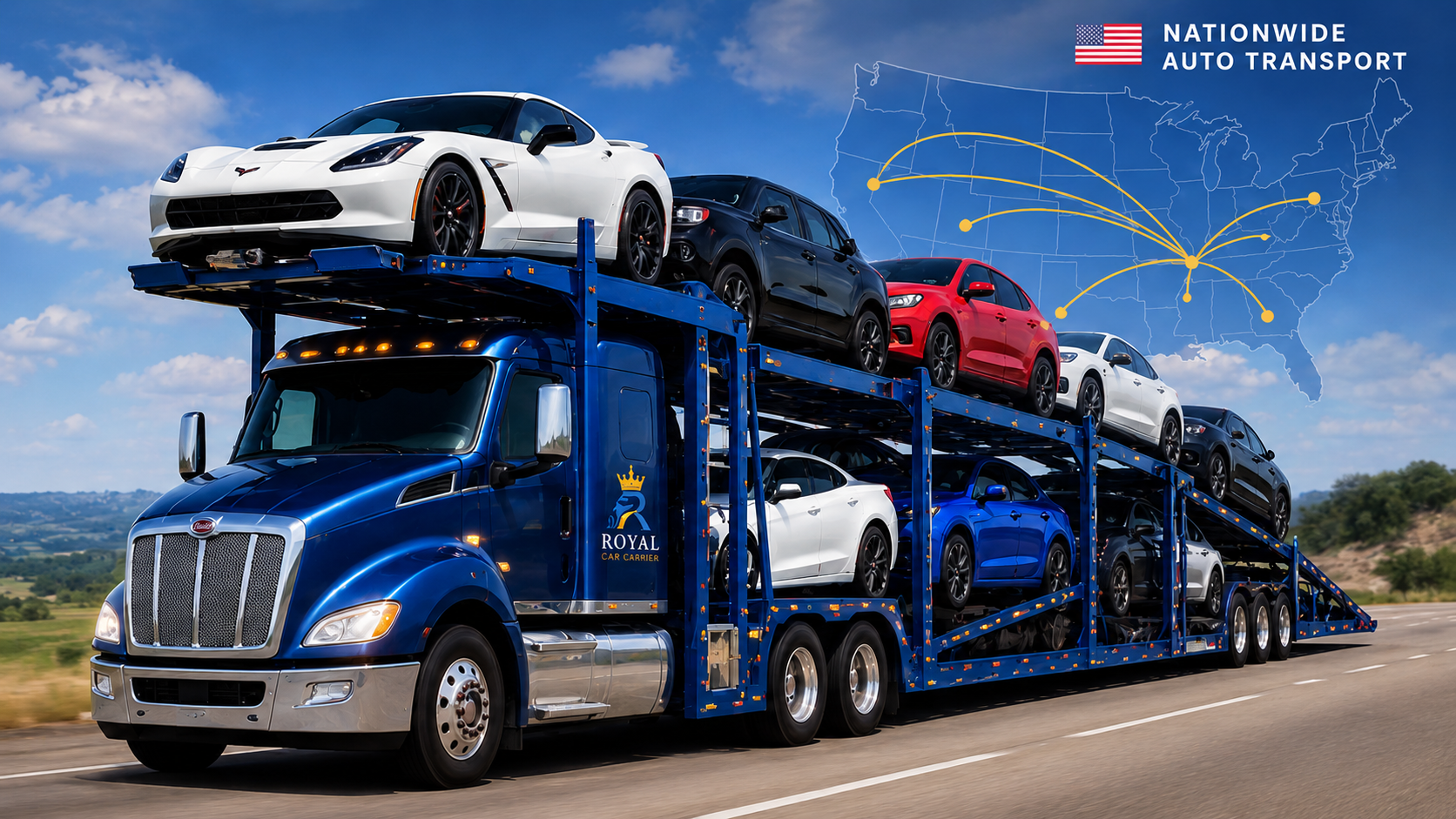 Royal Car Carrier nationwide auto transport truck